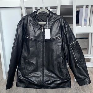 Never worn, tags on Helmut Lang leather jacket
